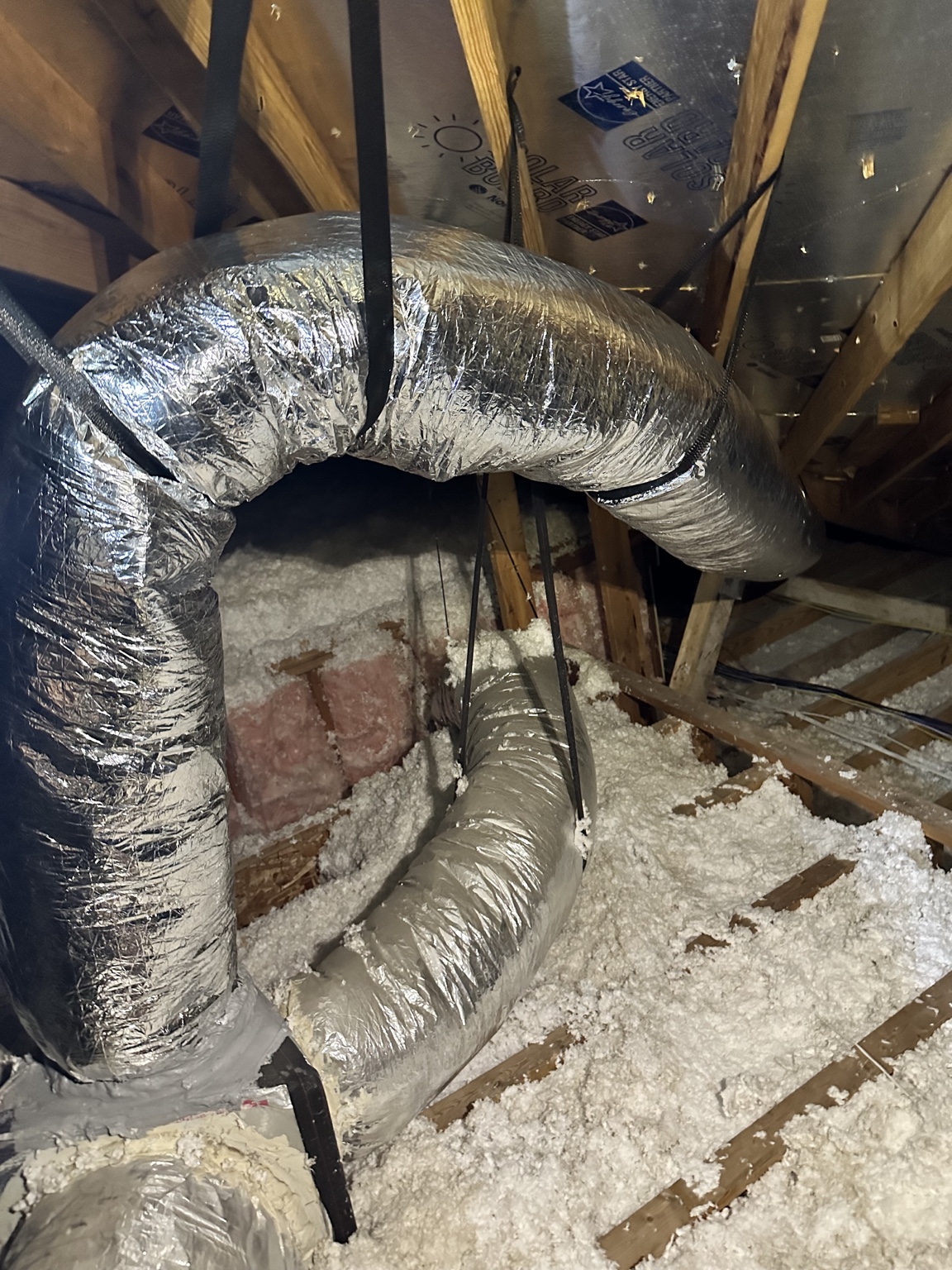 Ductwork improvement in attic